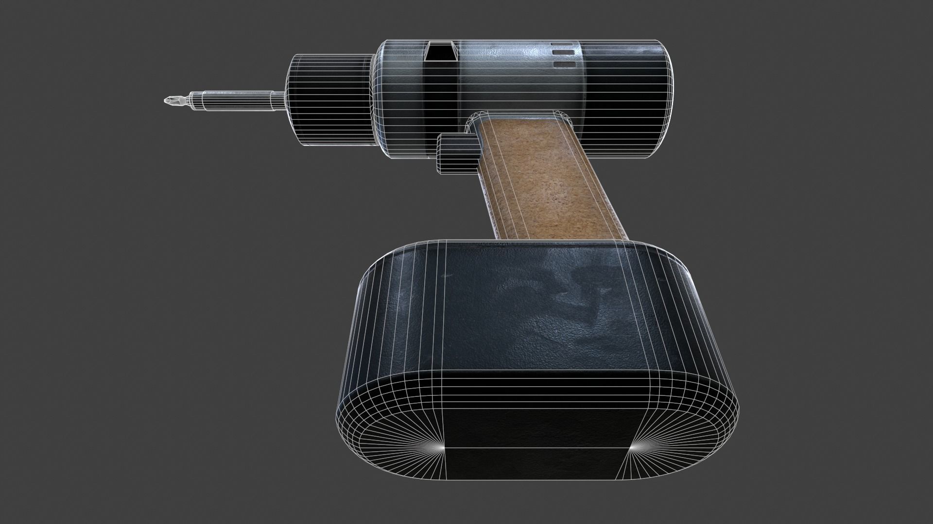 Cordless Drill V02 - Low Poly Low-poly 3D model_19
