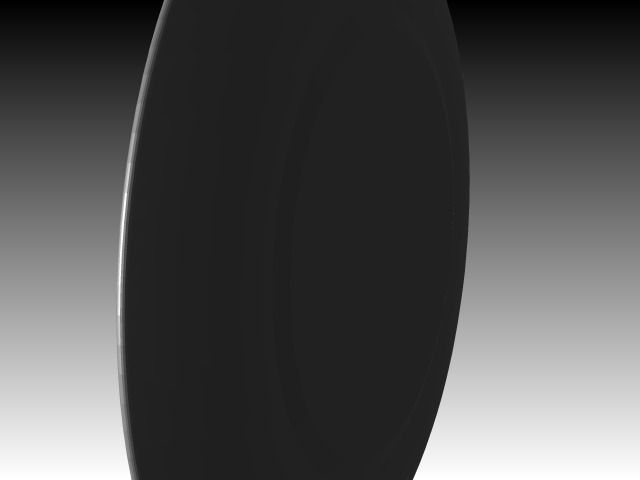 Plate gold rimmed Free 3D model_4