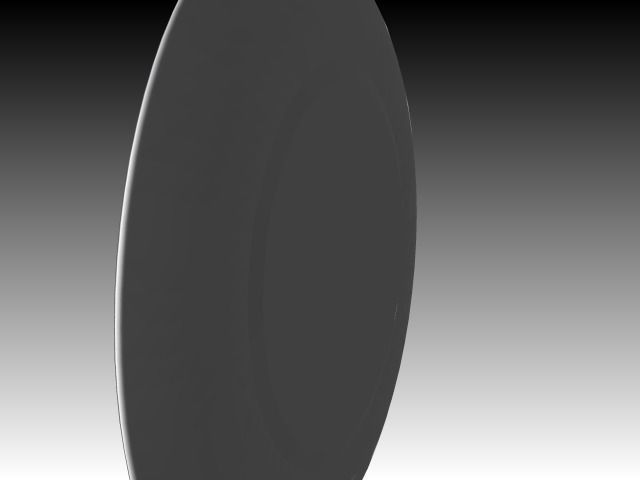 Plate gold rimmed Free 3D model_5