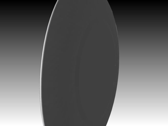 Plate gold rimmed Free 3D model_6