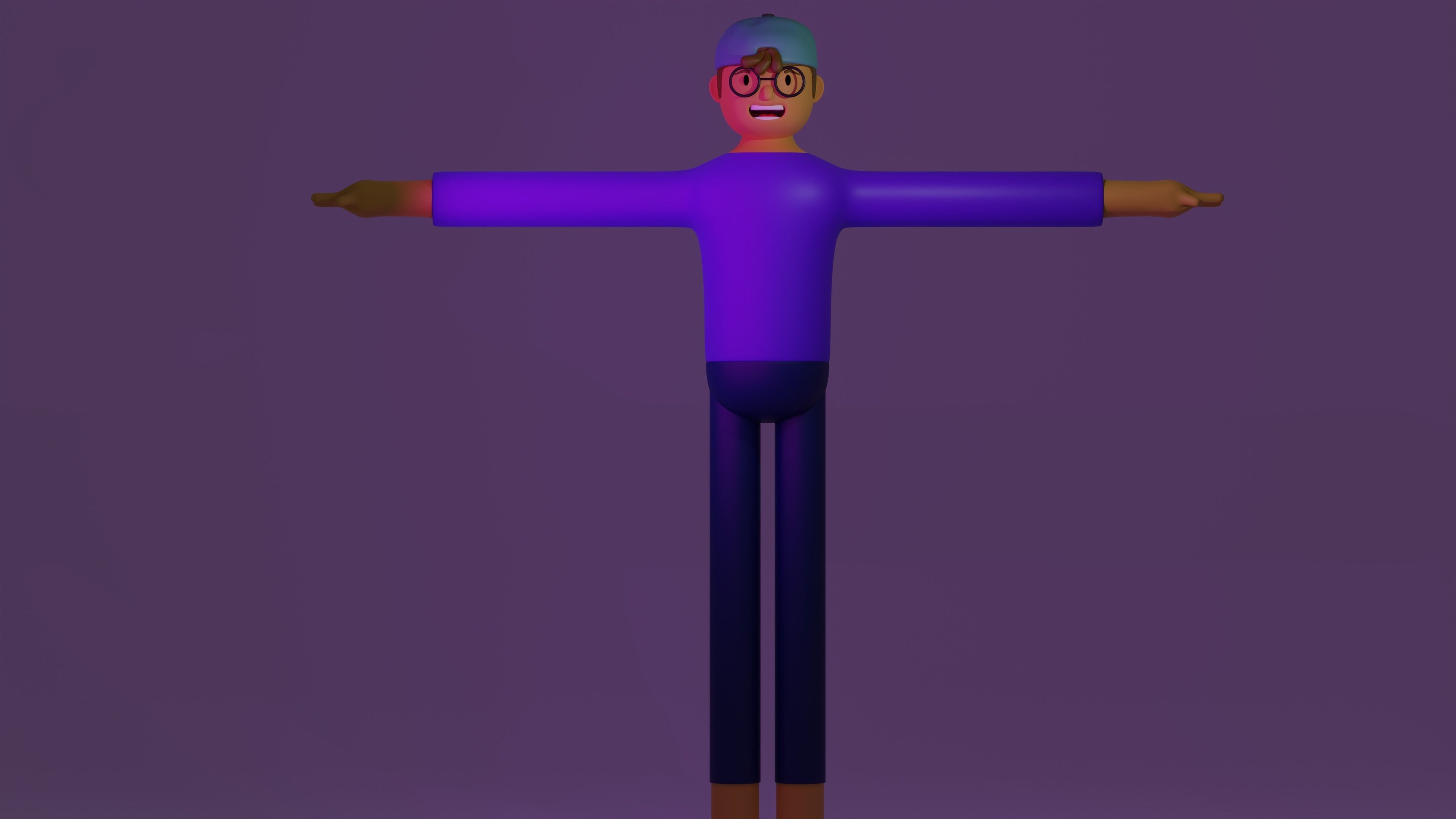  programmer  man boy 3D model_1