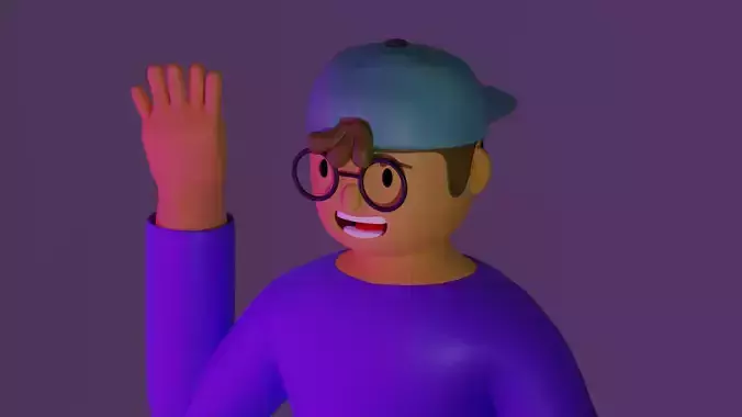  programmer  man boy 3D model