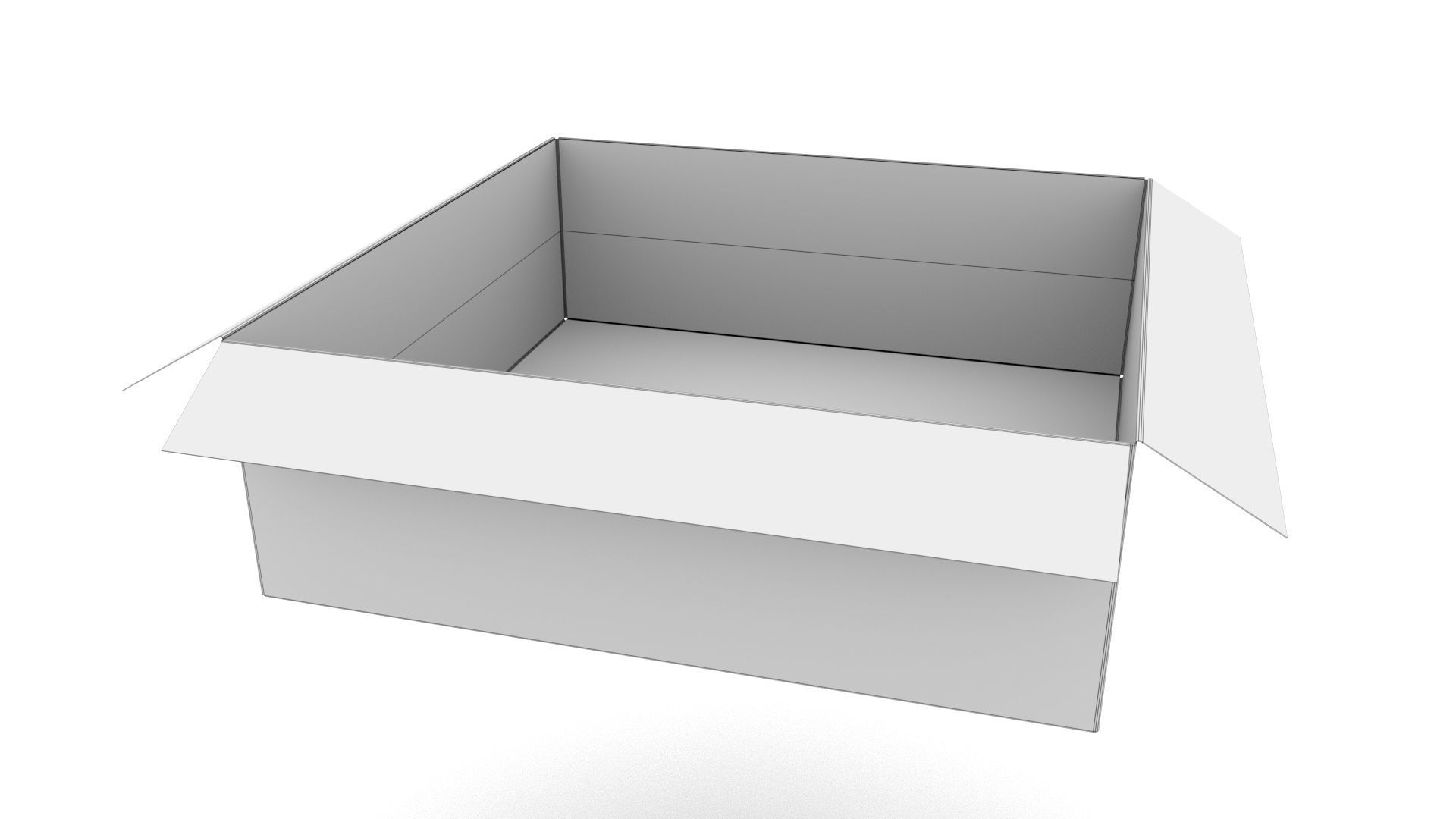 Cardboard box 22 3D model_7