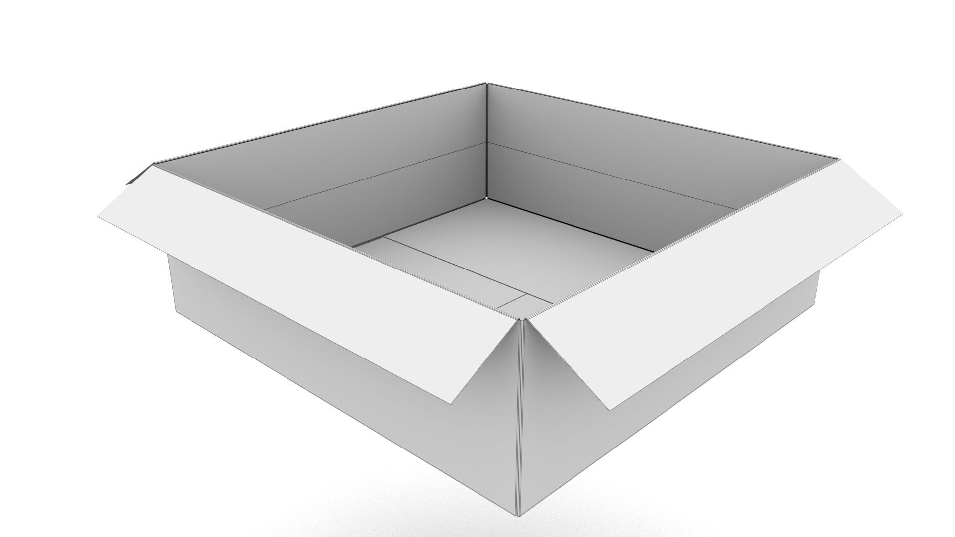 Cardboard box 22 3D model_8