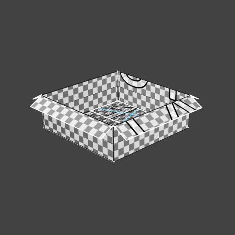 Cardboard box 22 3D model_16