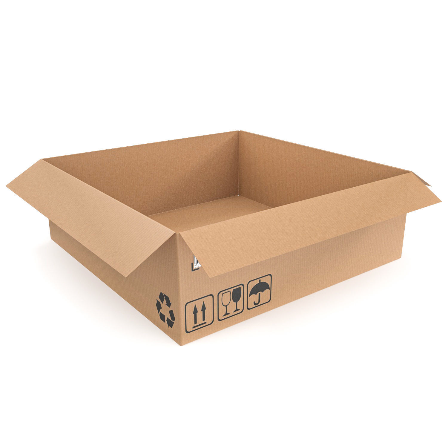 Cardboard box 22 3D model_1