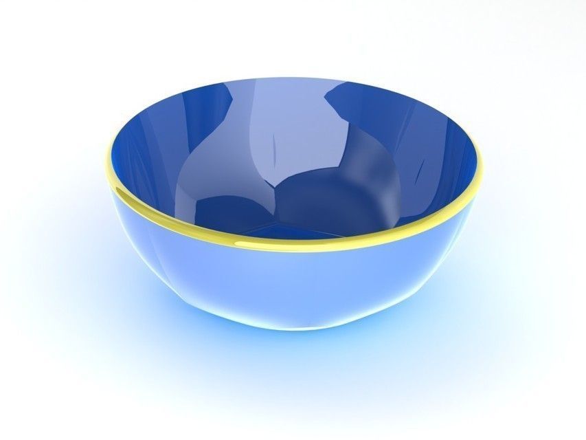 Bowl glass cup Free 3D model_4