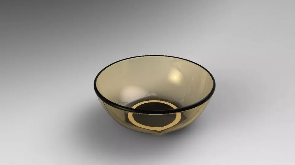 Bowl glass cup Free 3D model_0