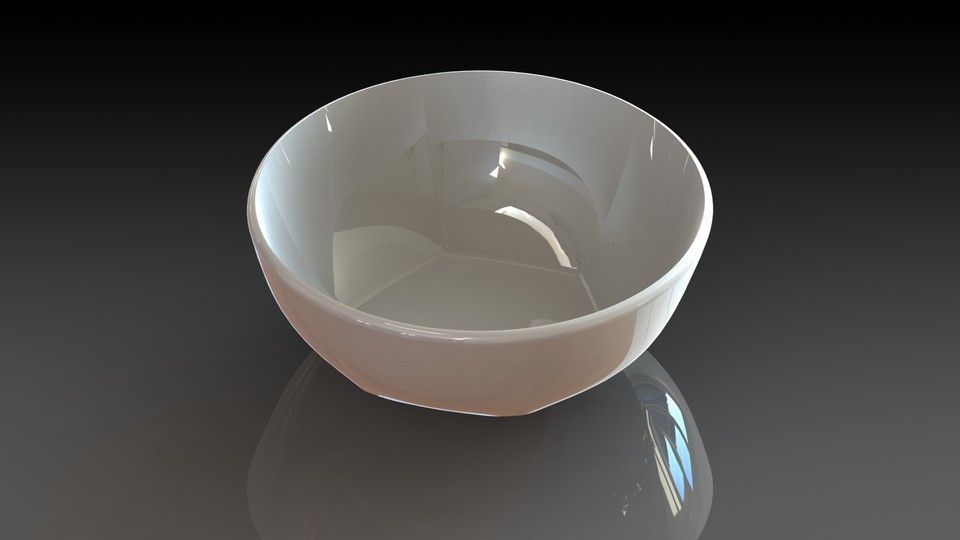 Bowl glass cup Free 3D model_7