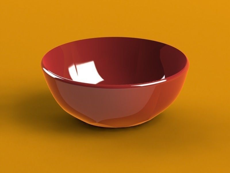 Bowl glass cup Free 3D model_1