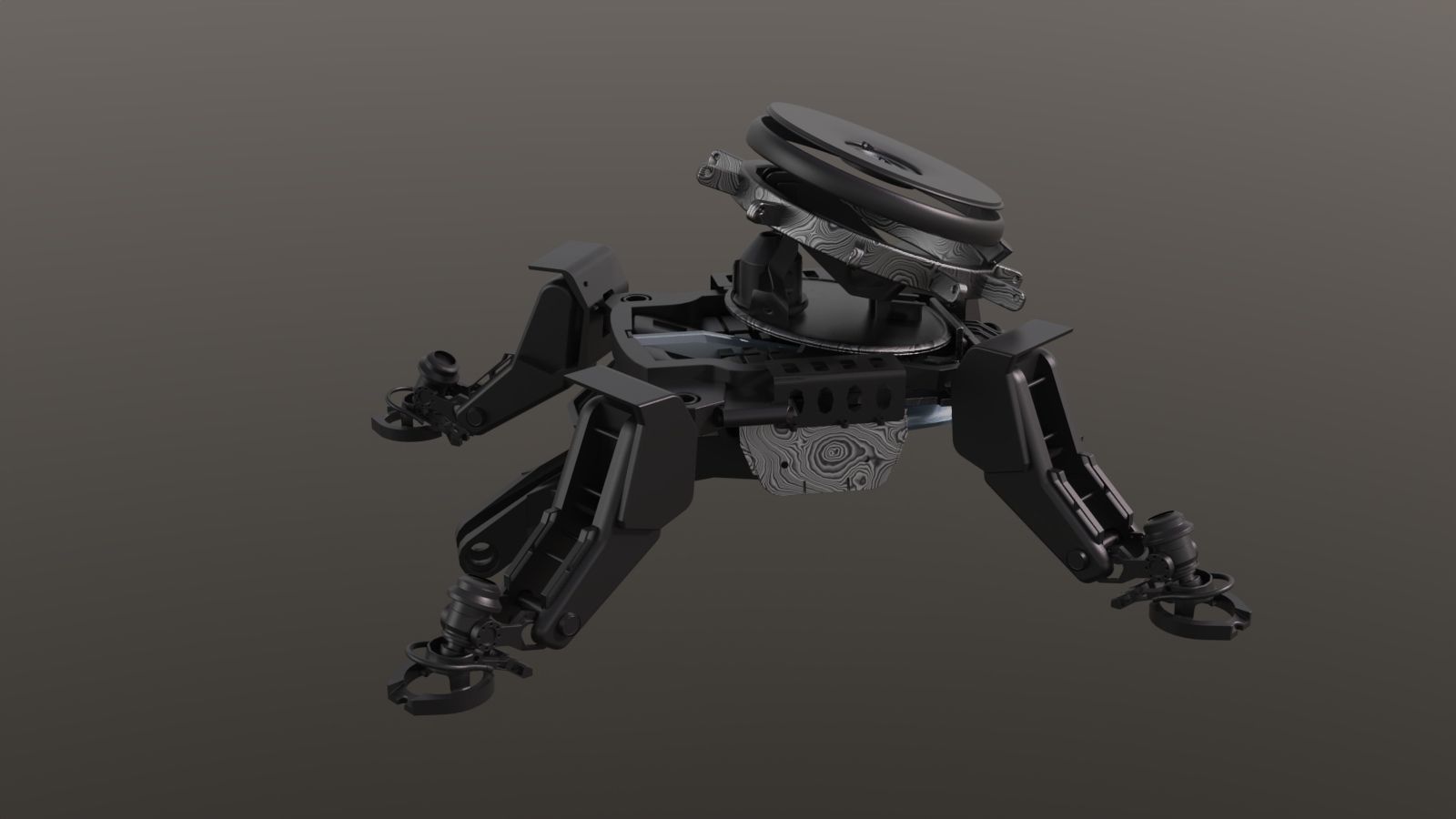 Robot mech station space scifi  3D model_2
