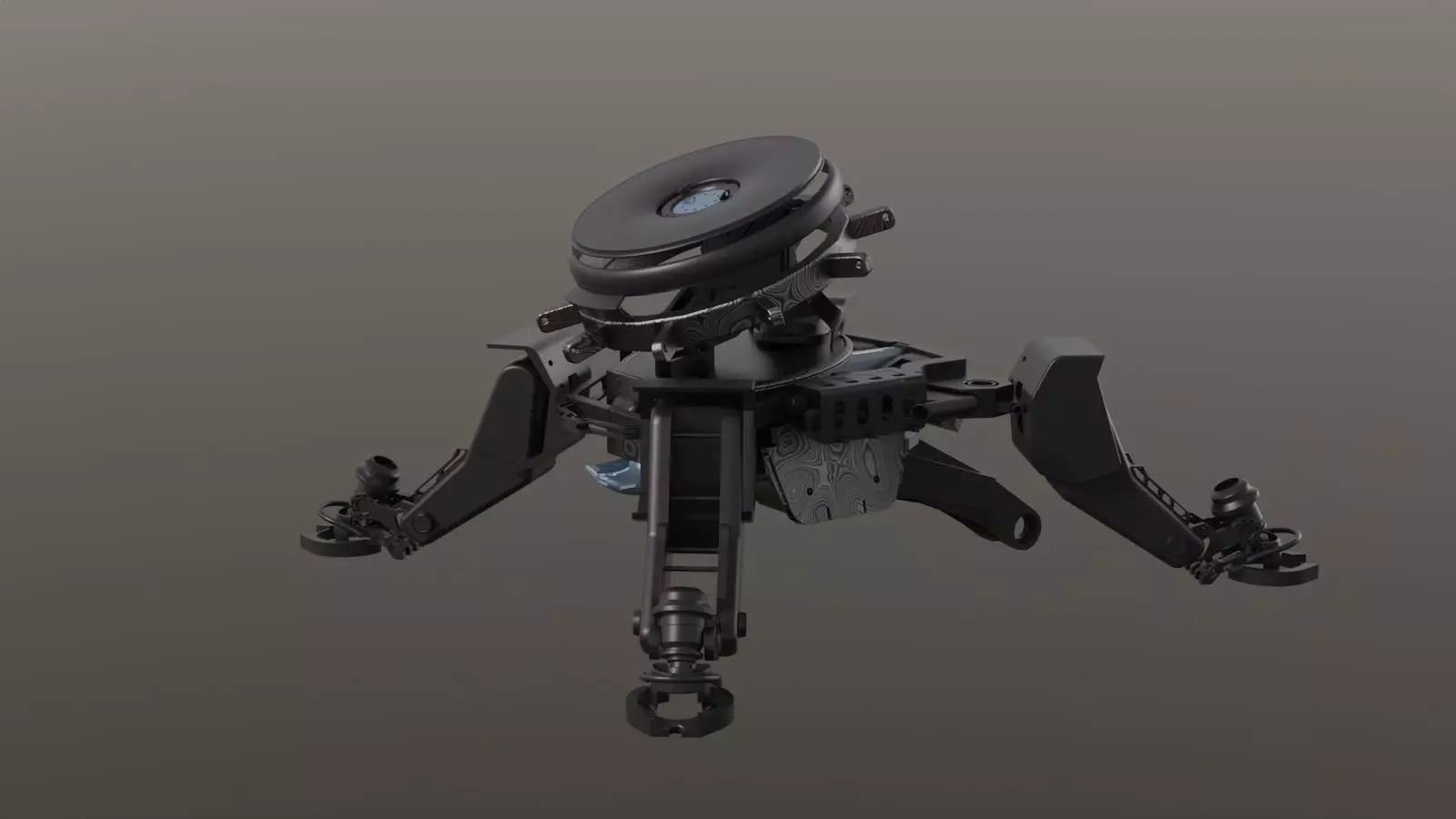 Robot mech station space scifi  3D model_0