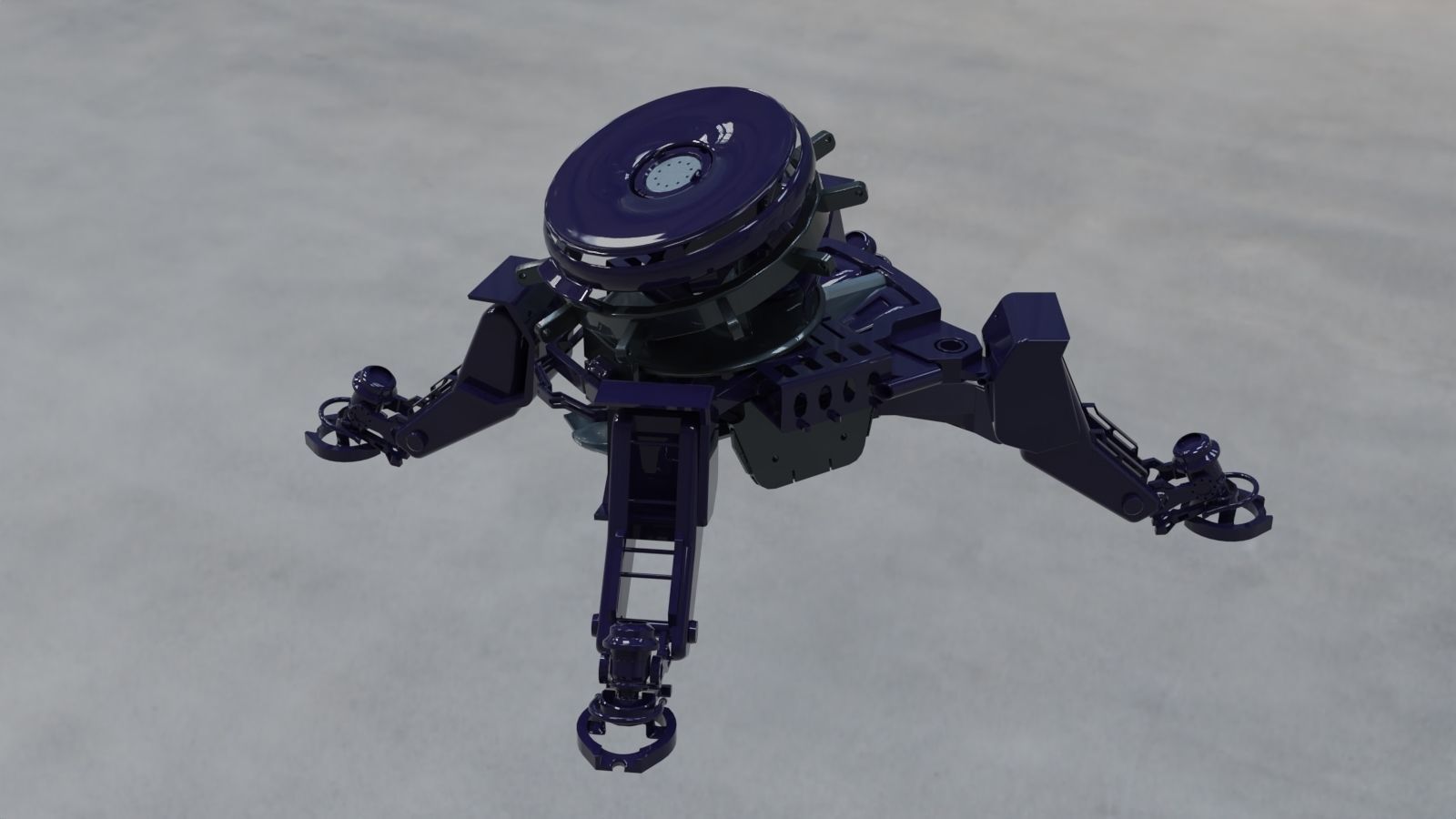 Robot mech station space scifi  3D model_5