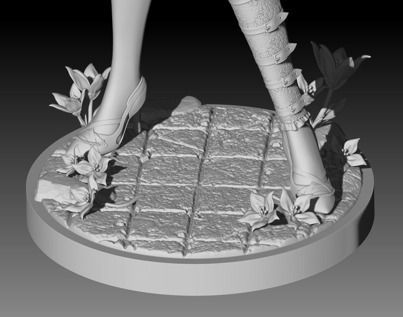 Kaine - 2B Nier Replicant for 3D print - pre supported included 3D print model_20