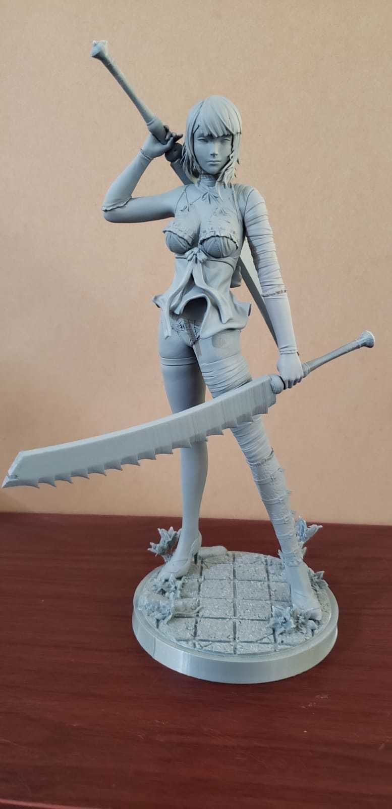 Kaine - 2B Nier Replicant for 3D print - pre supported included 3D print model_7