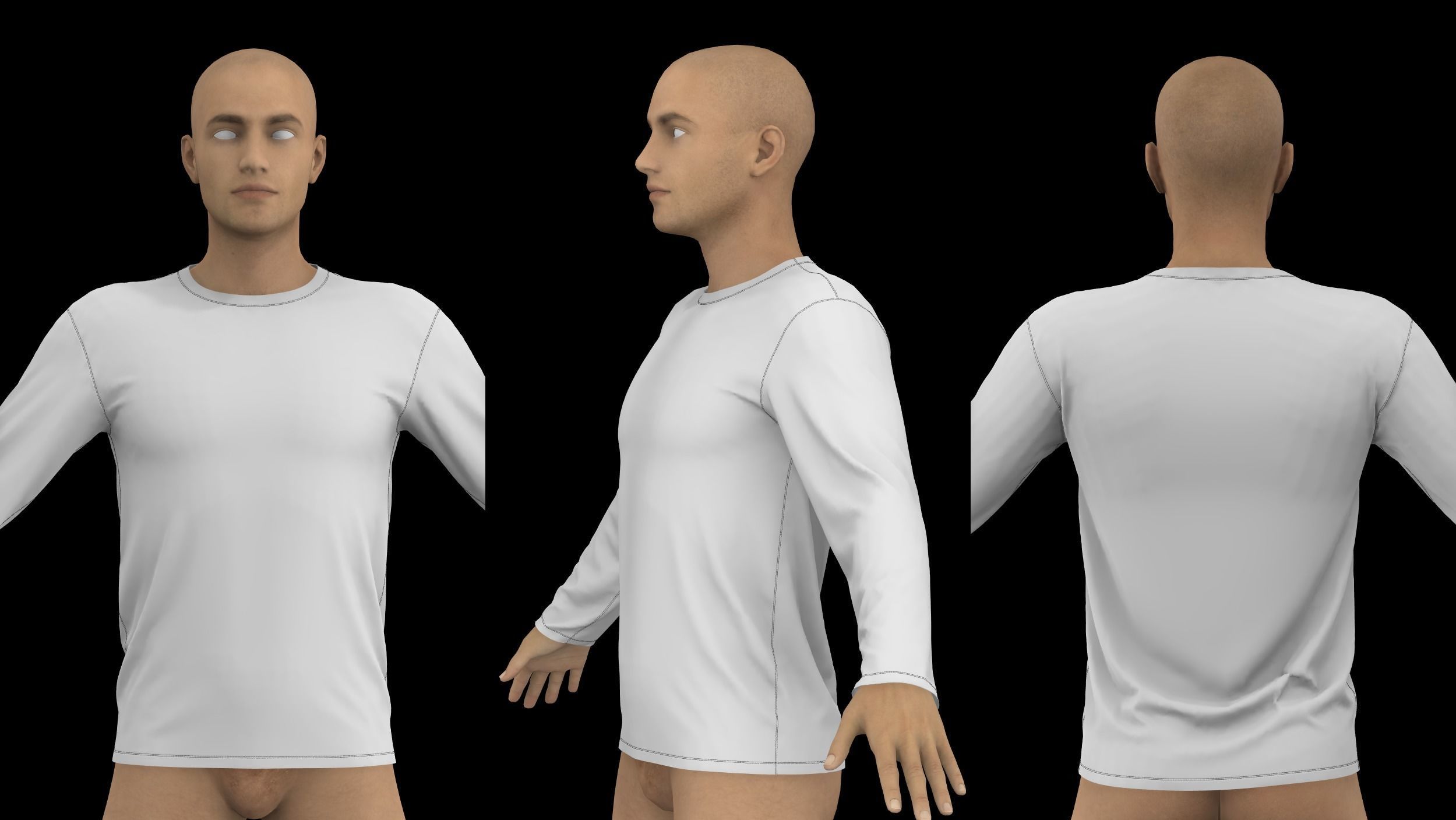 MALE CLOTHES PACK 2021 genesis 8 highpoly 3D model_13