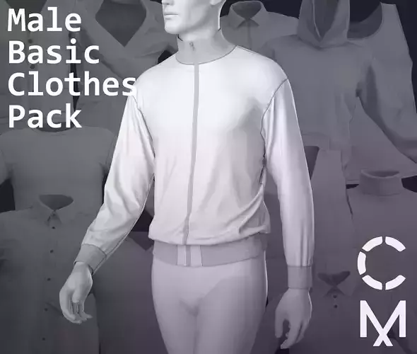 MALE CLOTHES PACK 2021 genesis 8 highpoly 3D model