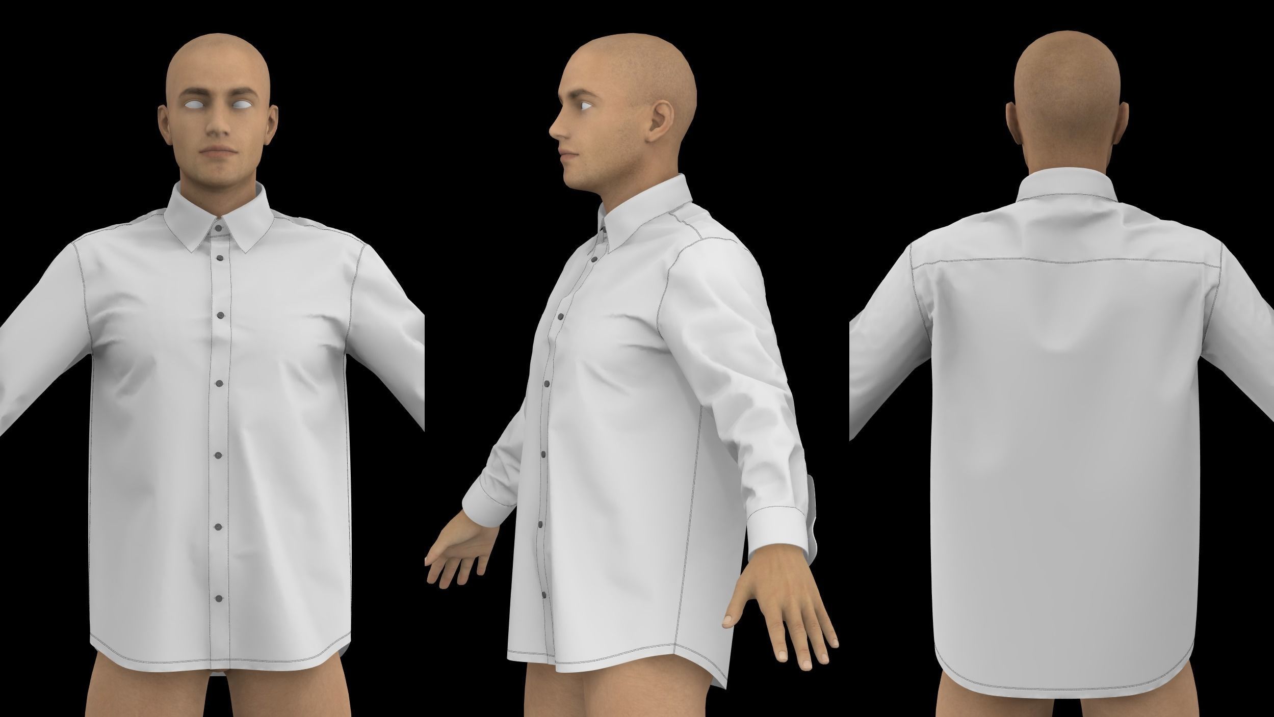 MALE CLOTHES PACK 2021 genesis 8 highpoly 3D model_16