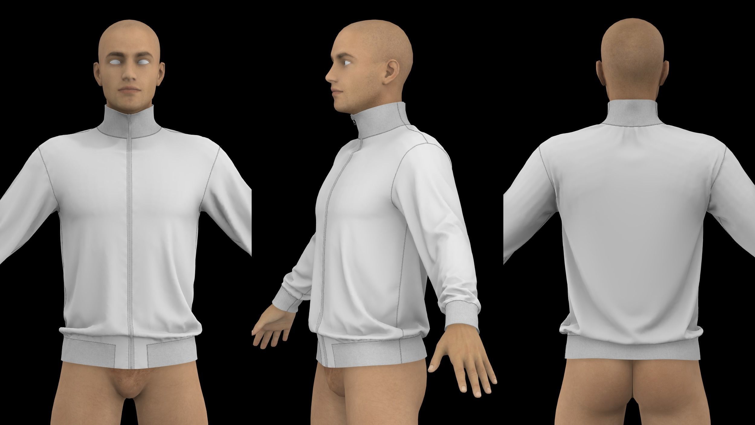 MALE CLOTHES PACK 2021 genesis 8 highpoly 3D model_3