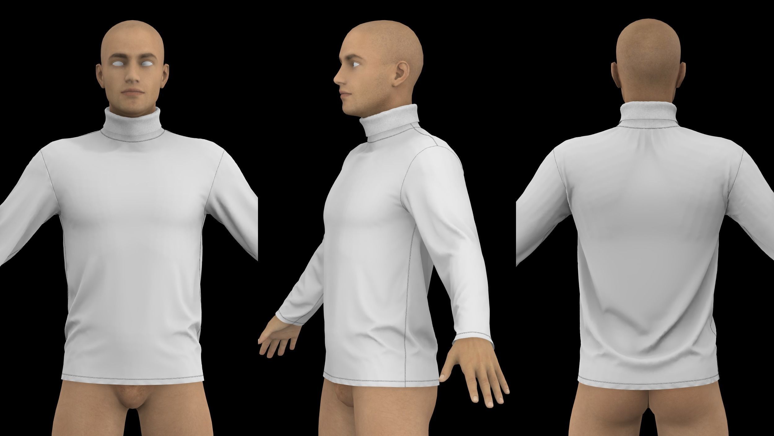 MALE CLOTHES PACK 2021 genesis 8 highpoly 3D model_5