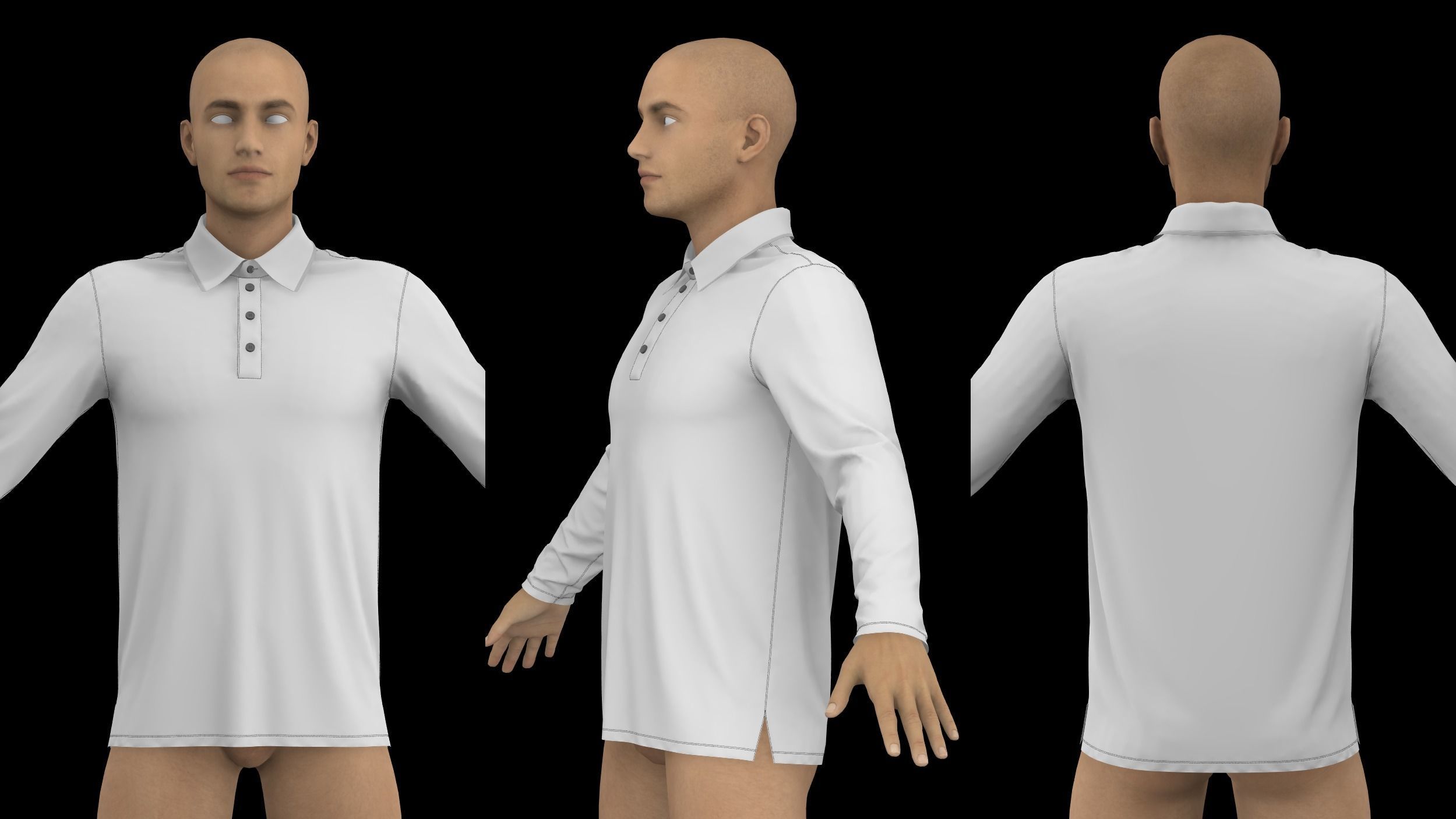 MALE CLOTHES PACK 2021 genesis 8 highpoly 3D model_14