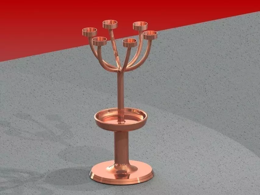 Candle holder IV Free 3D model