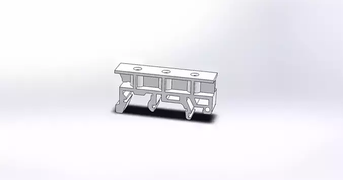 DIN Rail Mount 3D model