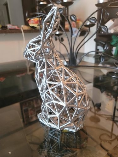 Wireframe Bunny Rabbit Model 3D print model