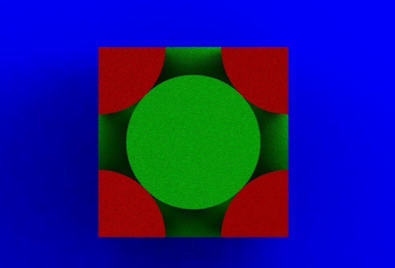 FCC unit cell Free 3D model_9