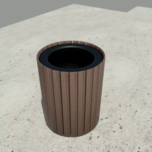 Garbage Can - Trash Bin 3D model_0