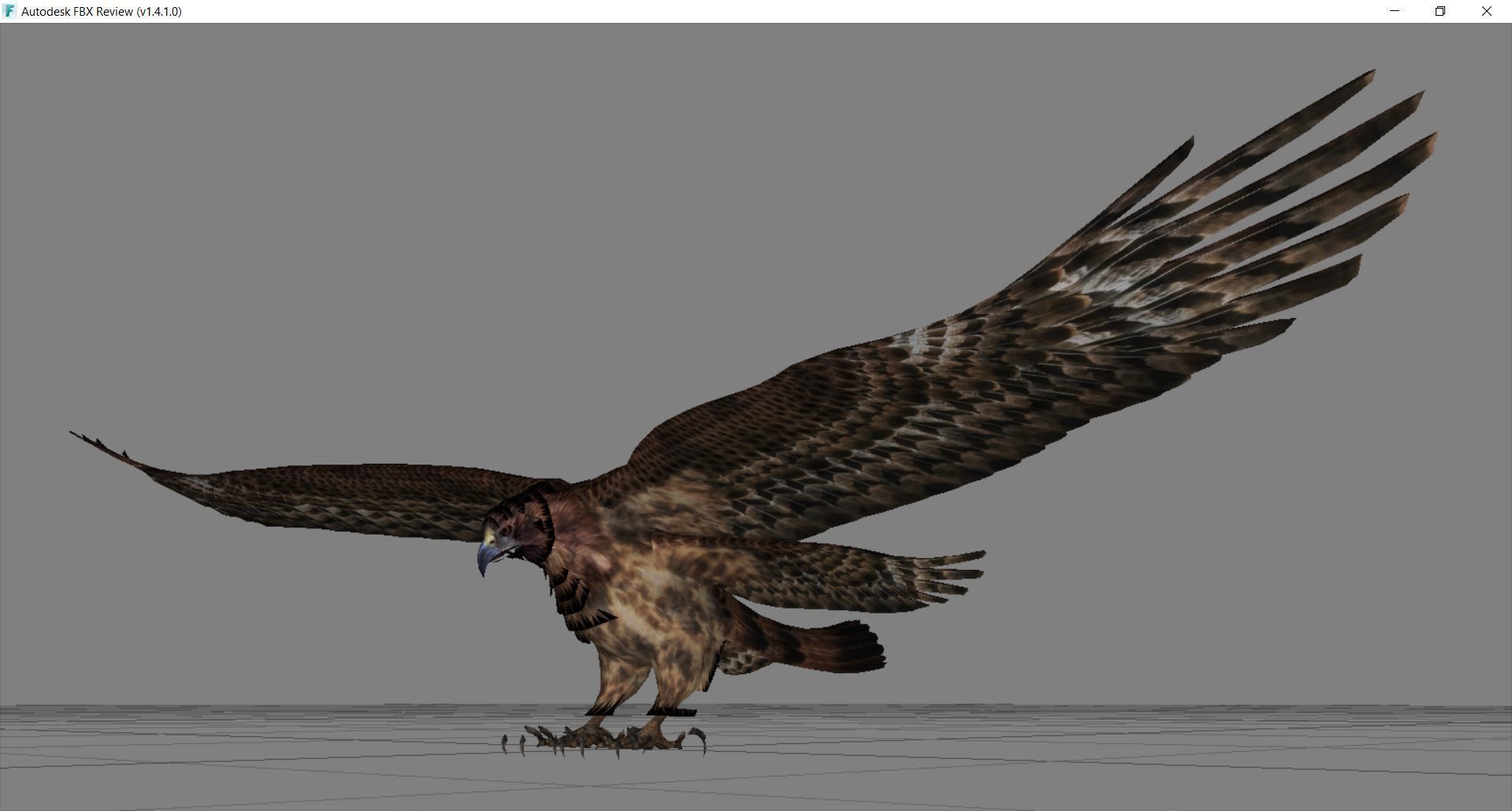 Animal  - Bird eagle Low-poly 3D model_3