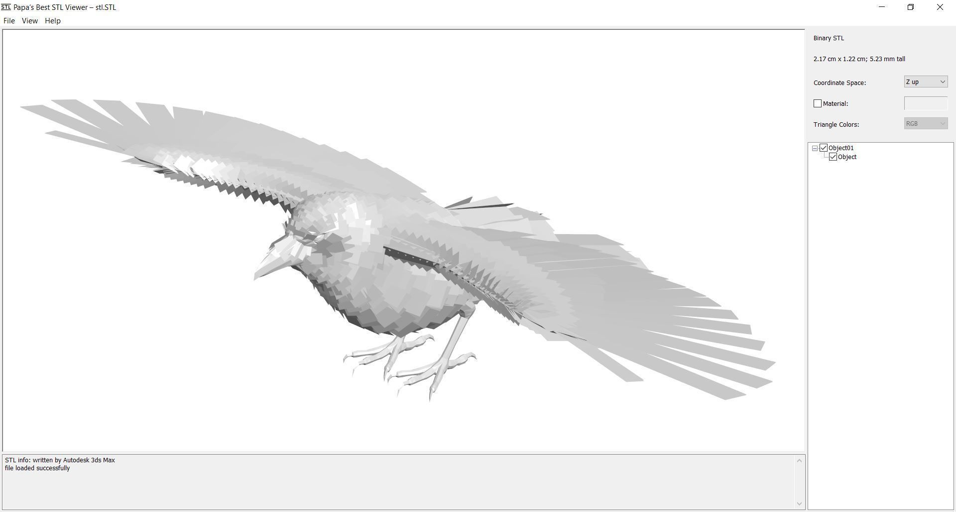 Animal  - Bird raven Low-poly 3D model_8