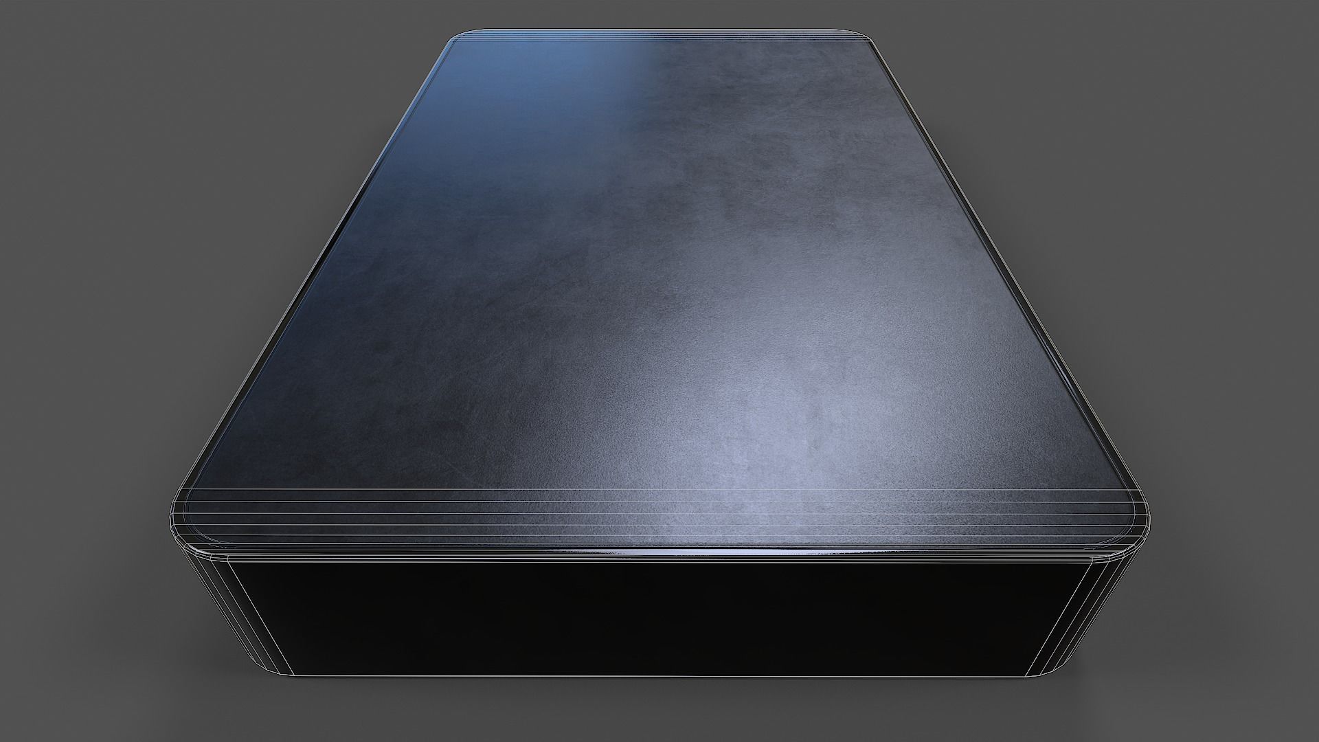External Hard Drive Large V01 - Low Poly Low-poly 3D model_3