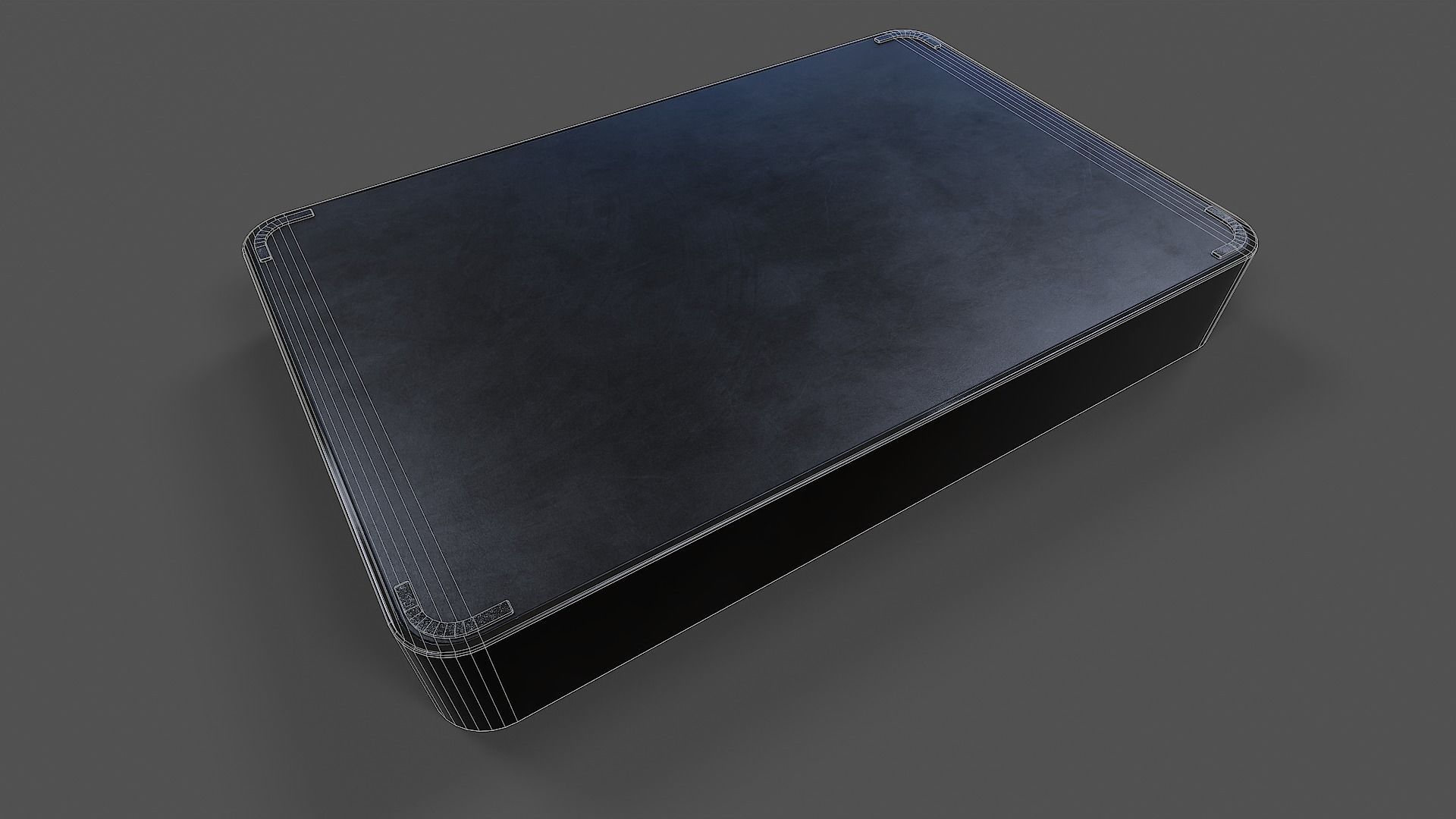 External Hard Drive Large V01 - Low Poly Low-poly 3D model_13