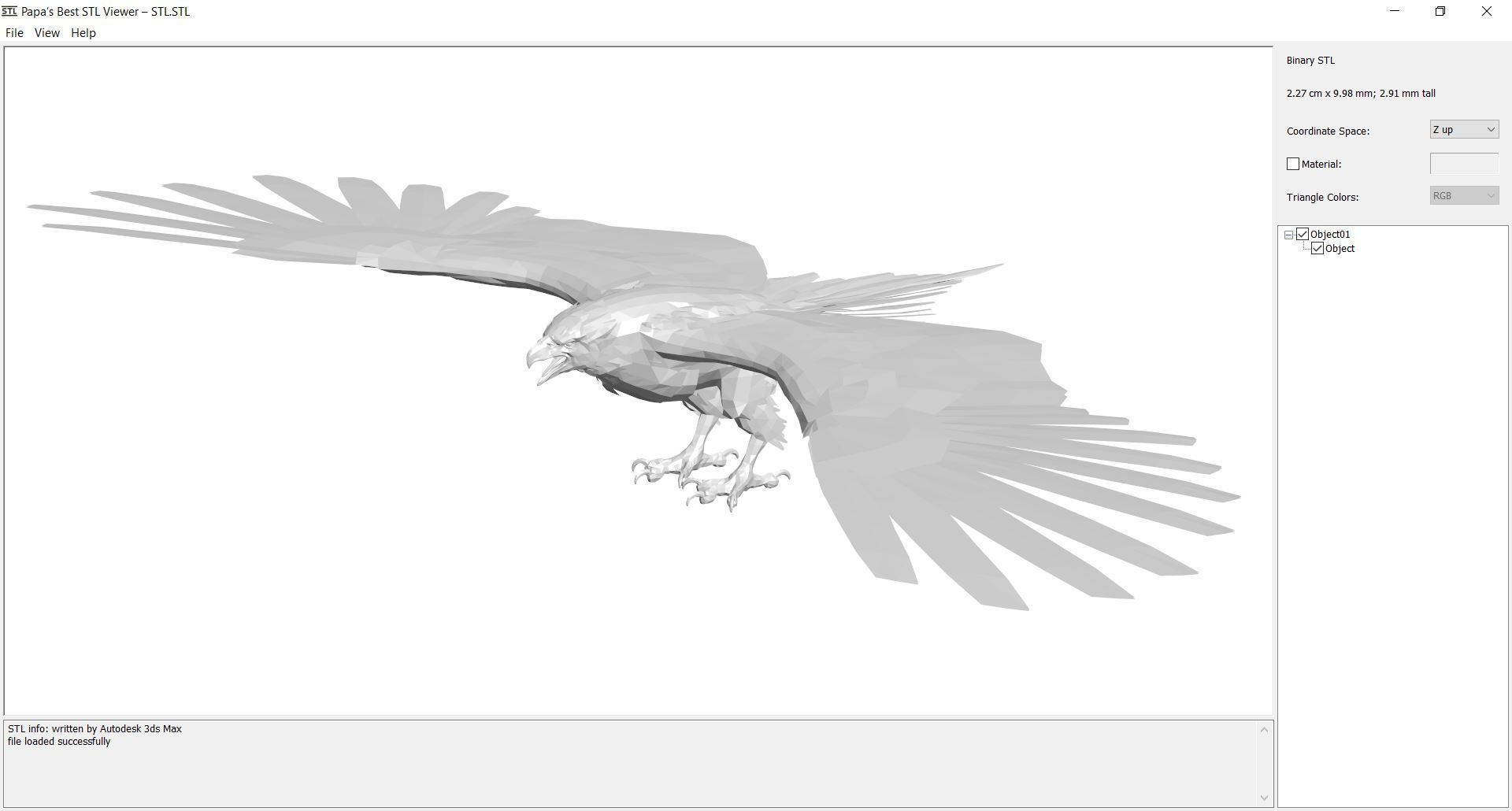 Animal  - Bird Eagle Low-poly 3D model_8