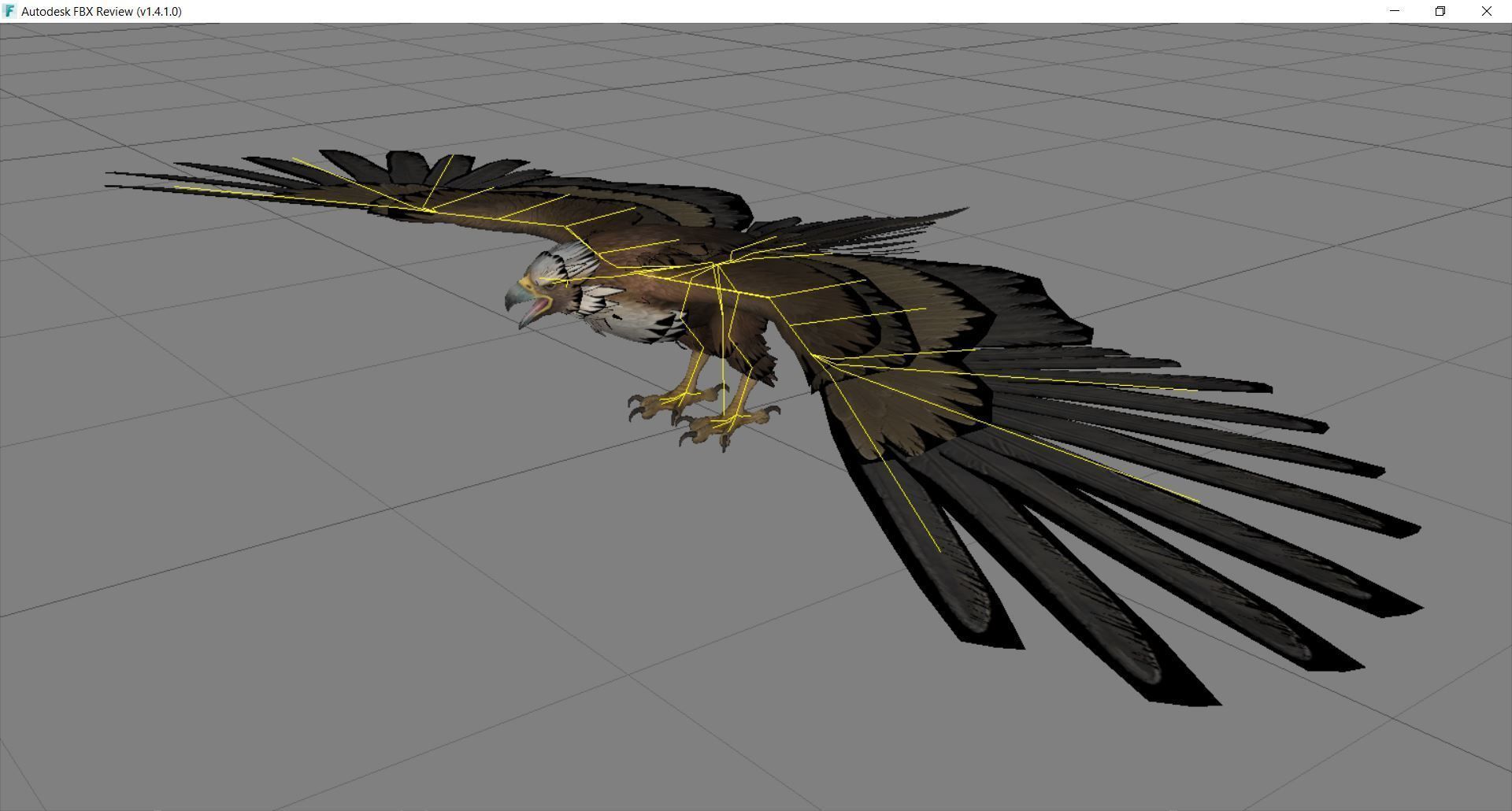 Animal  - Bird Eagle Low-poly 3D model_5