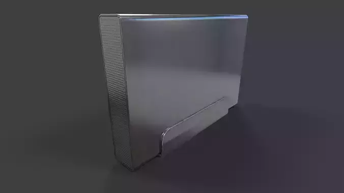 External Hard Drive Large V02 - Low Poly Low-poly 3D model