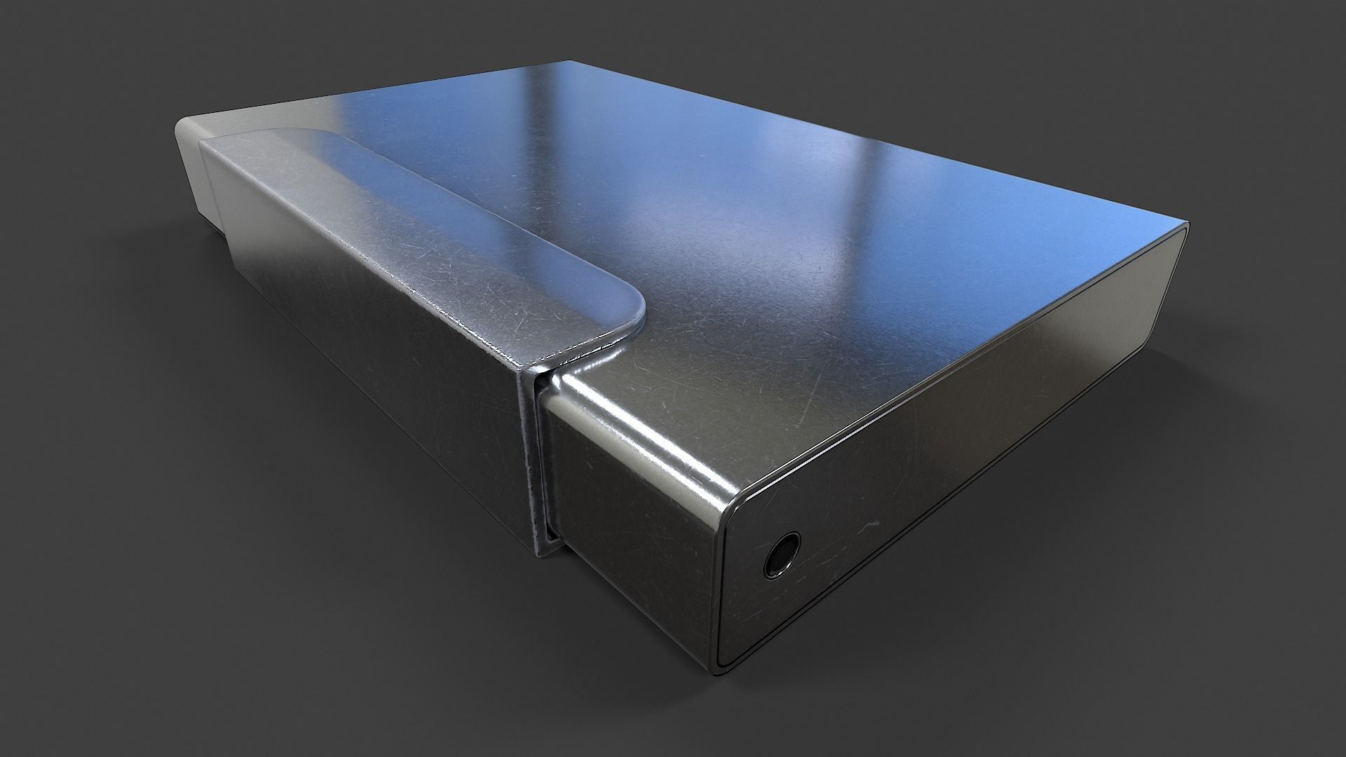 External Hard Drive Large V02 - Low Poly Low-poly 3D model_29