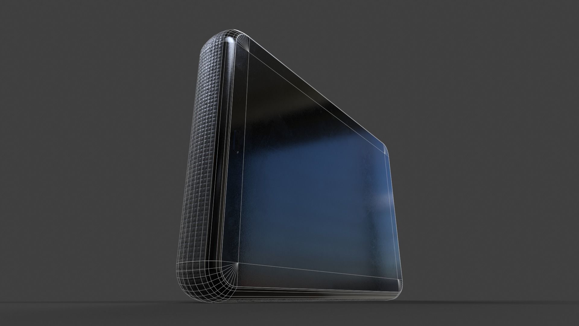 External Hard Drive Small V01 - Low Poly Low-poly 3D model_19