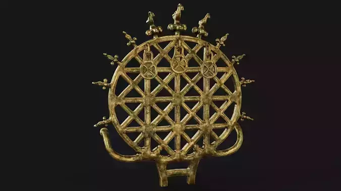Hittite Sun Disc Low-poly 3D model