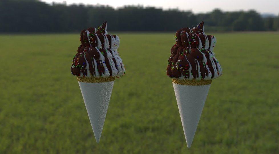 New shape ice cream 3D print model_4
