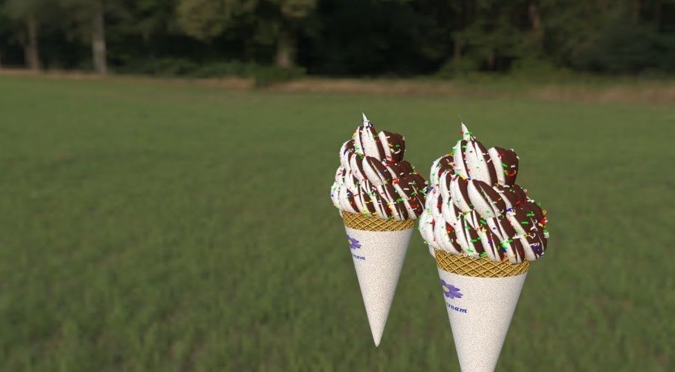 New shape ice cream 3D print model_1