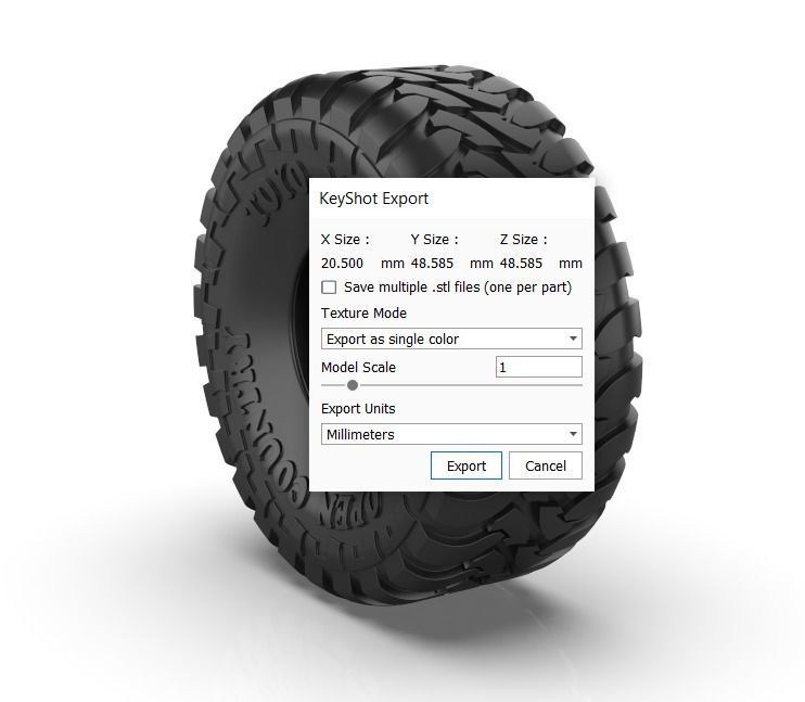 toyo tire 3D print model_3