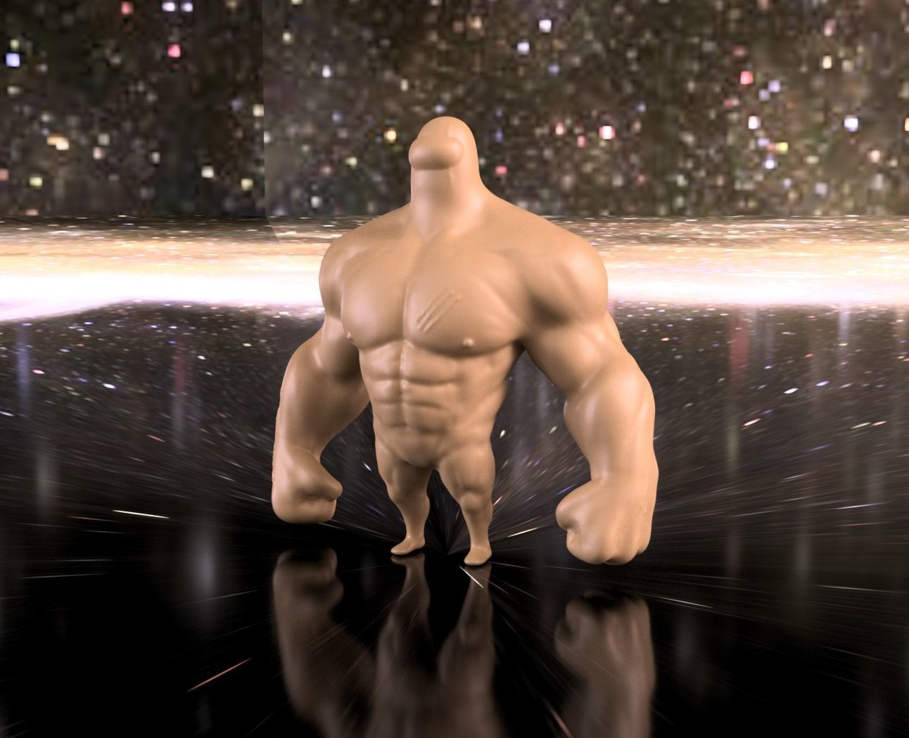 Among Us Muscled Mamadisimo 3D print model_9