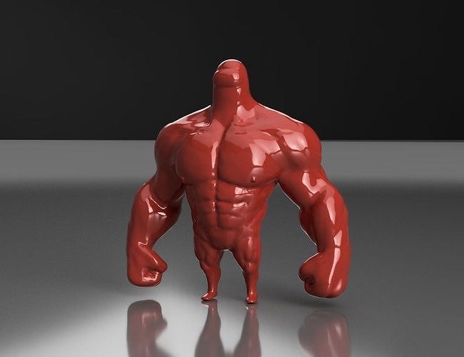 Among Us Muscled Mamadisimo 3D print model