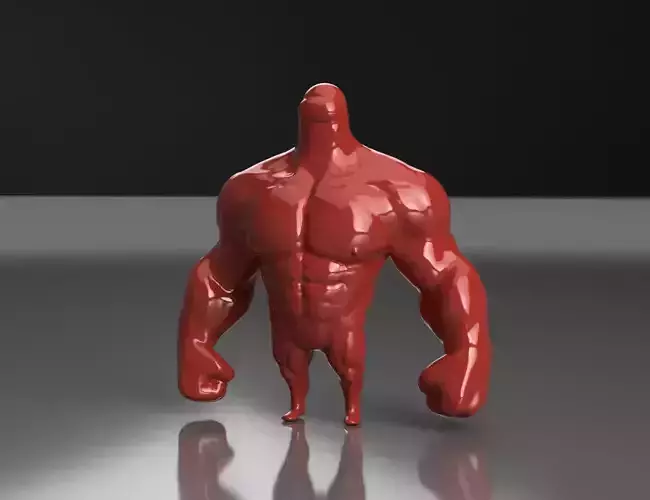 Among Us Muscled Mamadisimo 3D print model