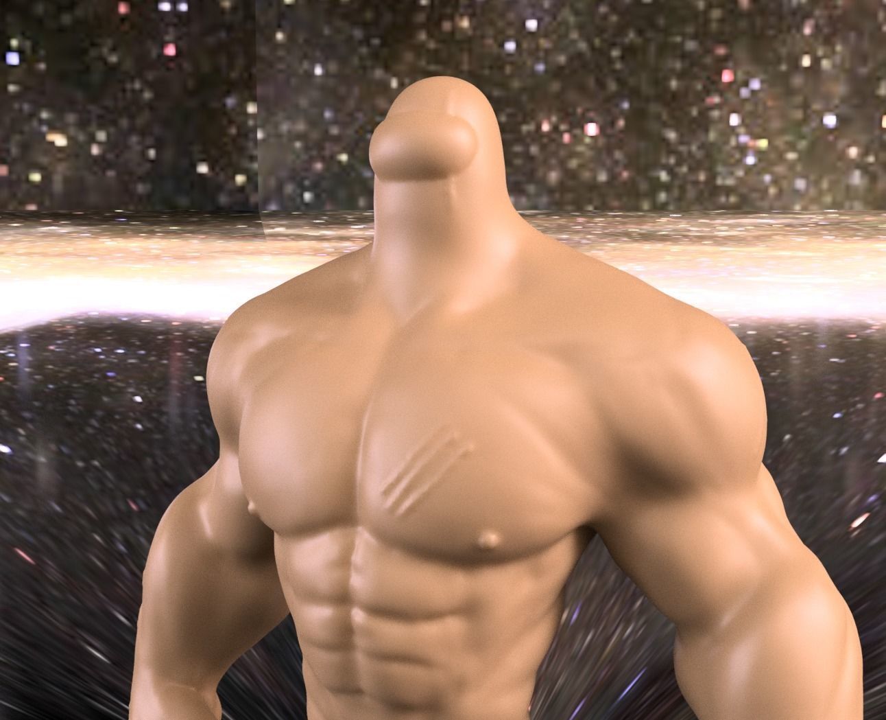 Among Us Muscled Mamadisimo 3D print model_8