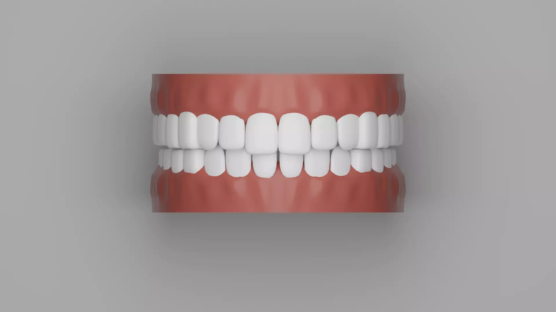  Teeth and Gums 3D Low-poly Low-poly 3D model_0