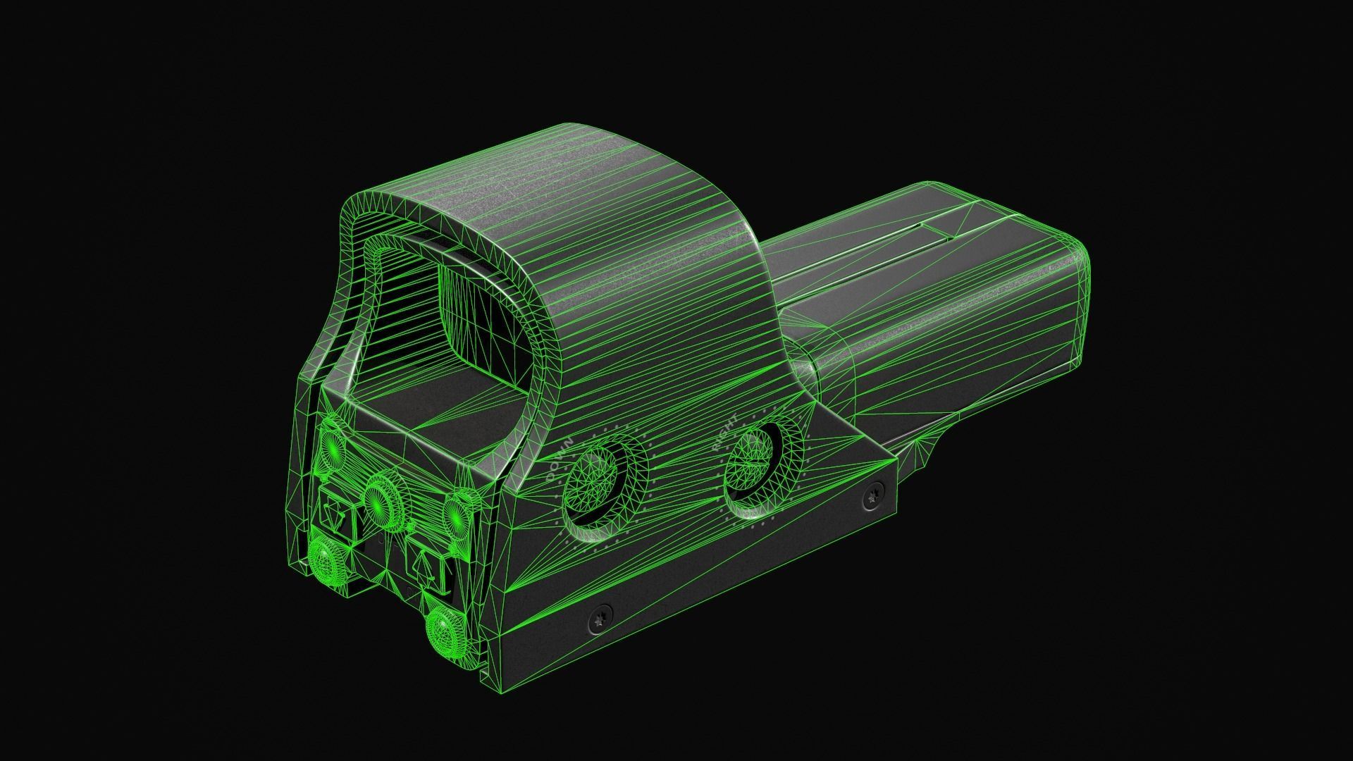 Eotech 512 Scope Low-poly 3D model_4
