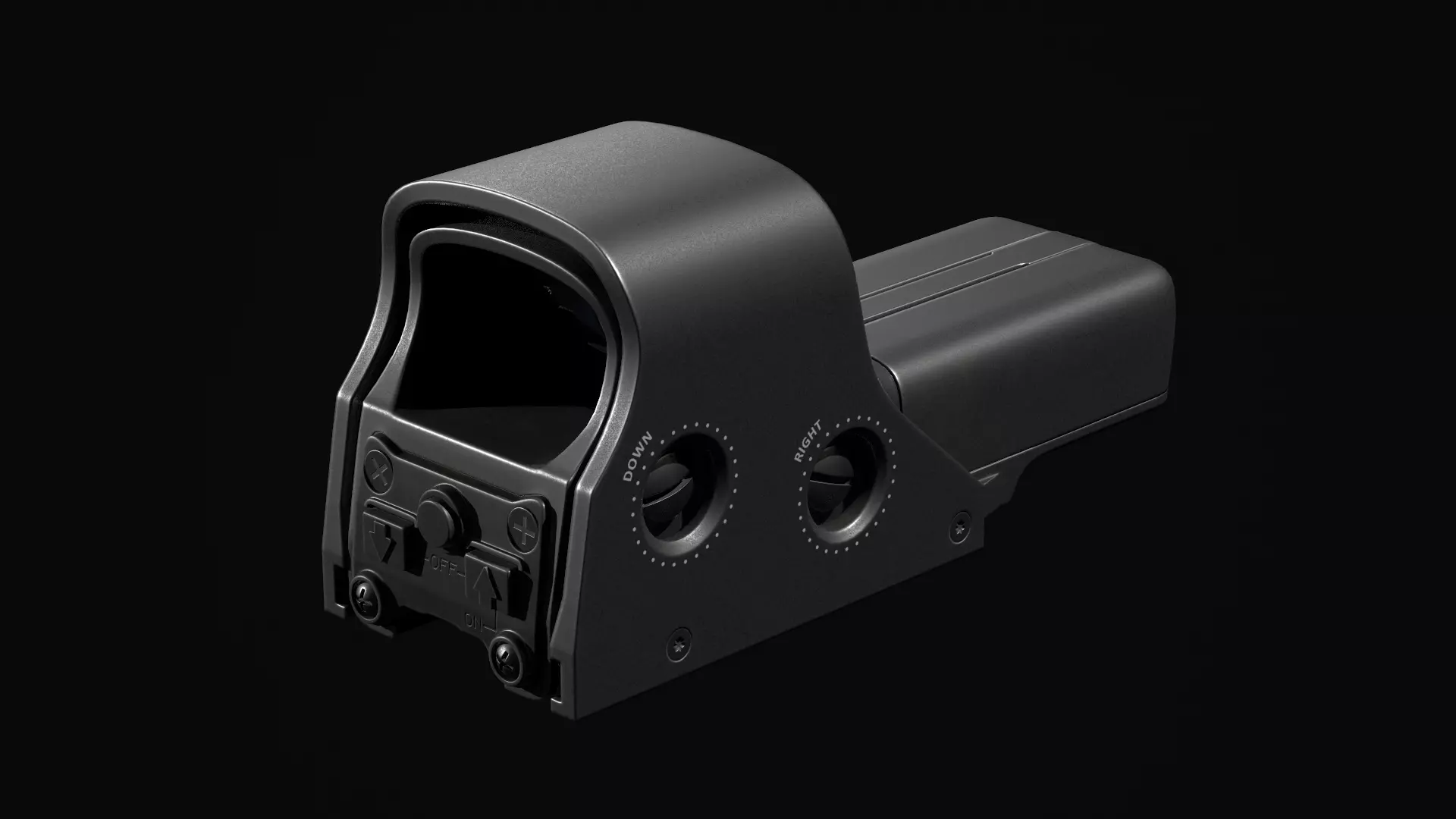 Eotech 512 Scope Low-poly 3D model_0